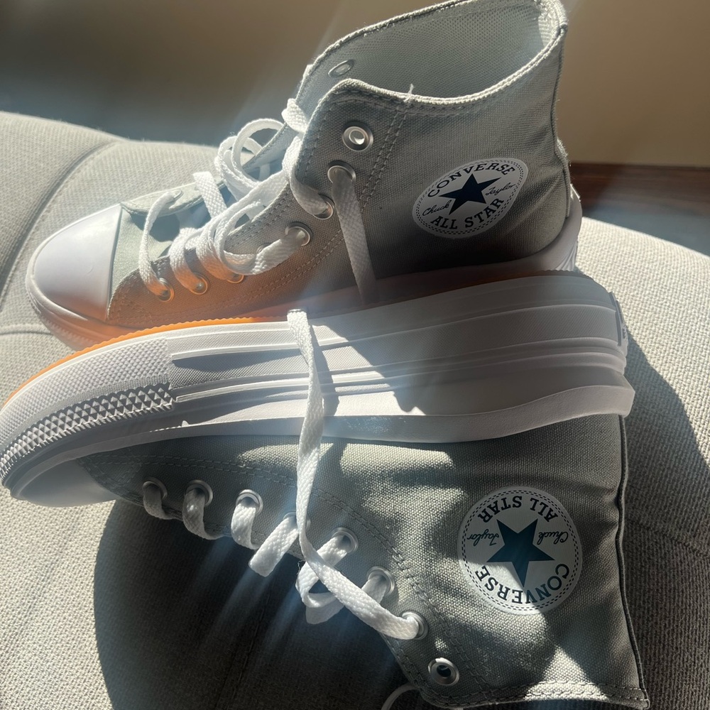 Converse Women’s High-Top Platform Sneakers - Sage Green
